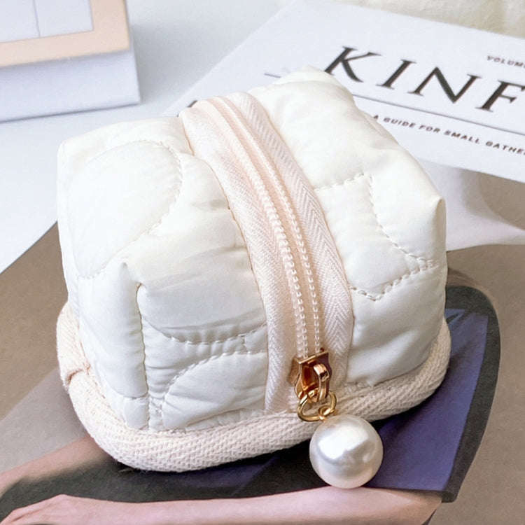 Little Tent Stereo Earphone Bag Coin Storage Bag(Beige)
