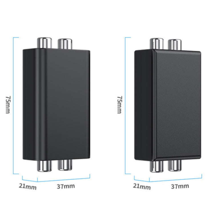 RCA Audio Ground Loop Isolator Anti-Interference Noise Reducer Eliminate Current Sound Bluetooth ...