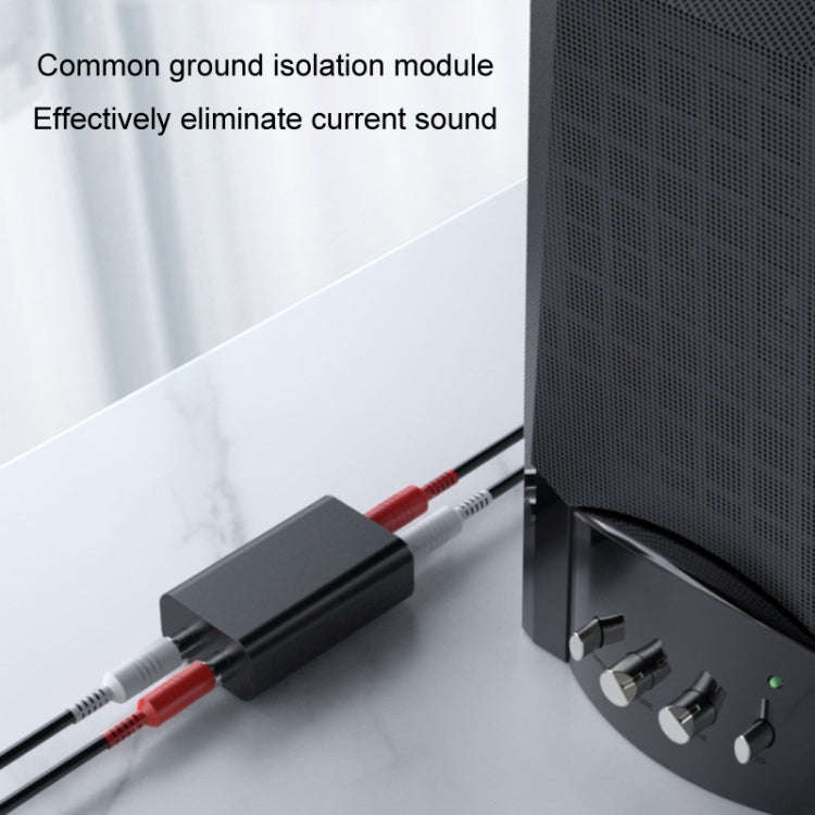 RCA Audio Ground Loop Isolator Anti-Interference Noise Reducer Eliminate Current Sound Bluetooth ...