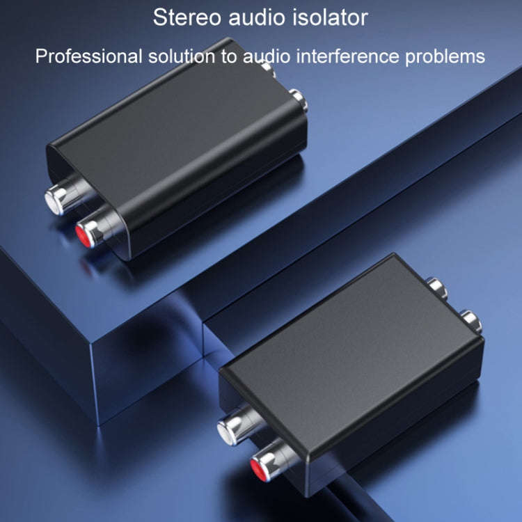 RCA Audio Ground Loop Isolator Anti-Interference Noise Reducer Eliminate Current Sound Bluetooth ...