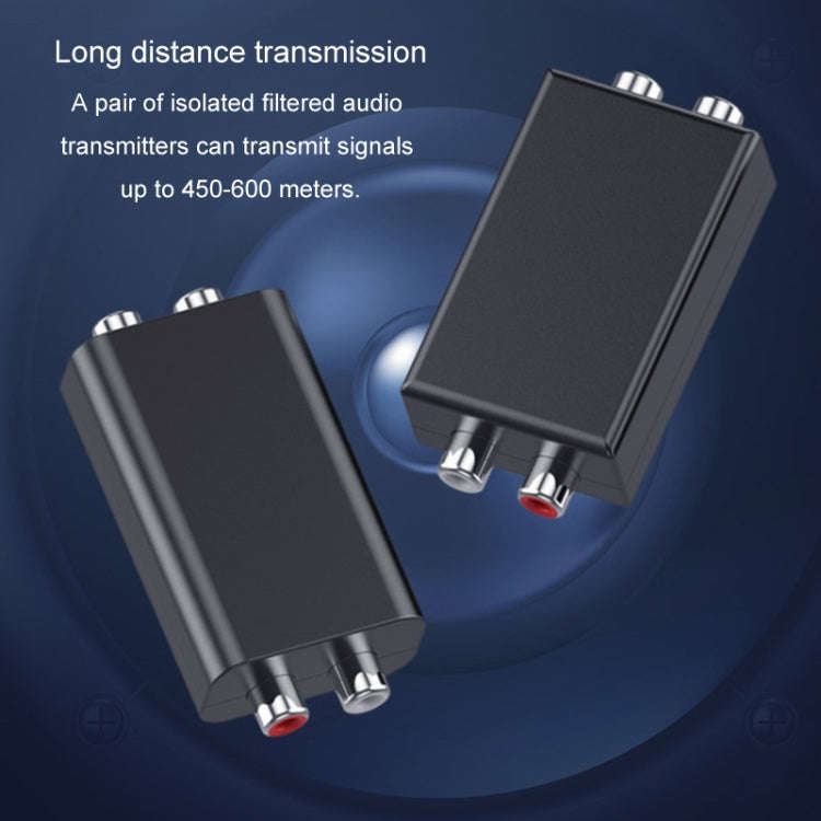 RCA Audio Ground Loop Isolator Anti-Interference Noise Reducer Eliminate Current Sound Bluetooth ...