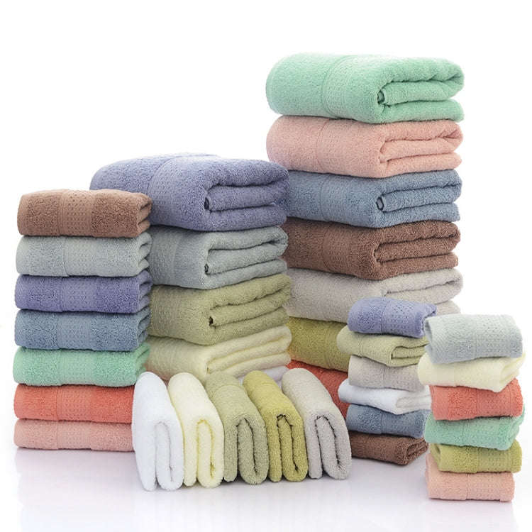 3pcs /Set Cotton Towel Set,  1 Bath Towel, 1 Hand Towel, 1 Face Towel for Bathroom Hotel(Grey)