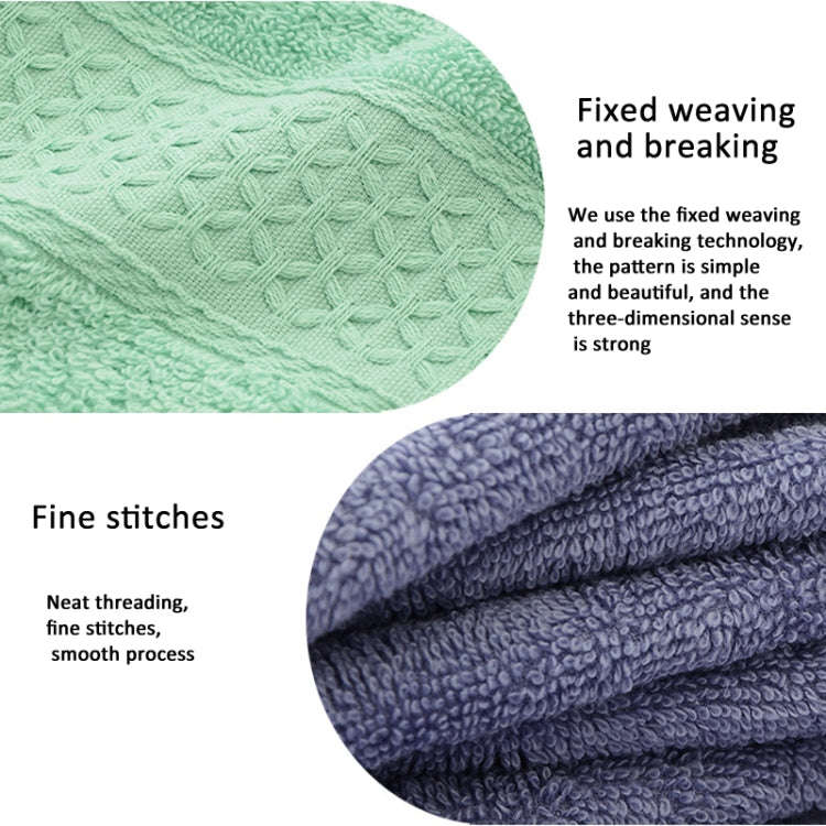 3pcs /Set Cotton Towel Set,  1 Bath Towel, 1 Hand Towel, 1 Face Towel for Bathroom Hotel(Grey)