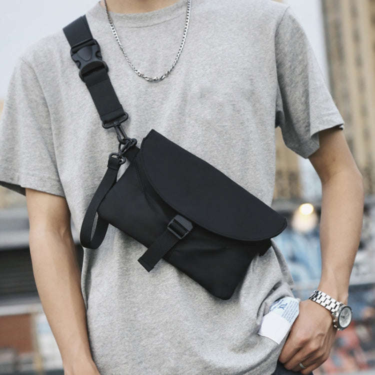 Workwear Crossbody Bag Single Shoulder Casual Small Bag(Black)
