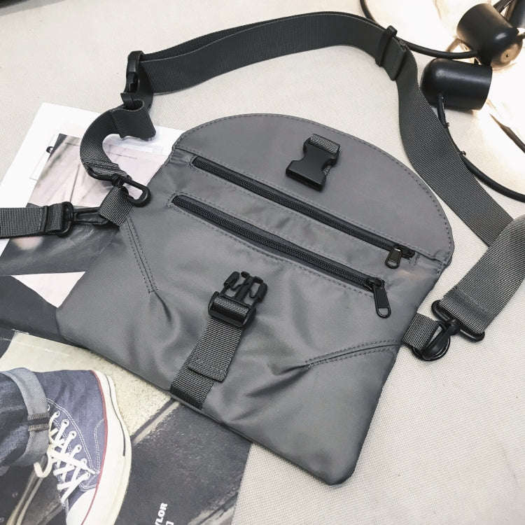 Workwear Crossbody Bag Single Shoulder Casual Small Bag(Black)
