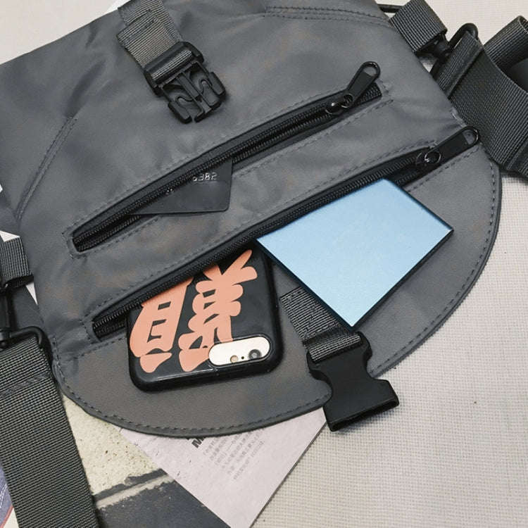 Workwear Crossbody Bag Single Shoulder Casual Small Bag(Black)