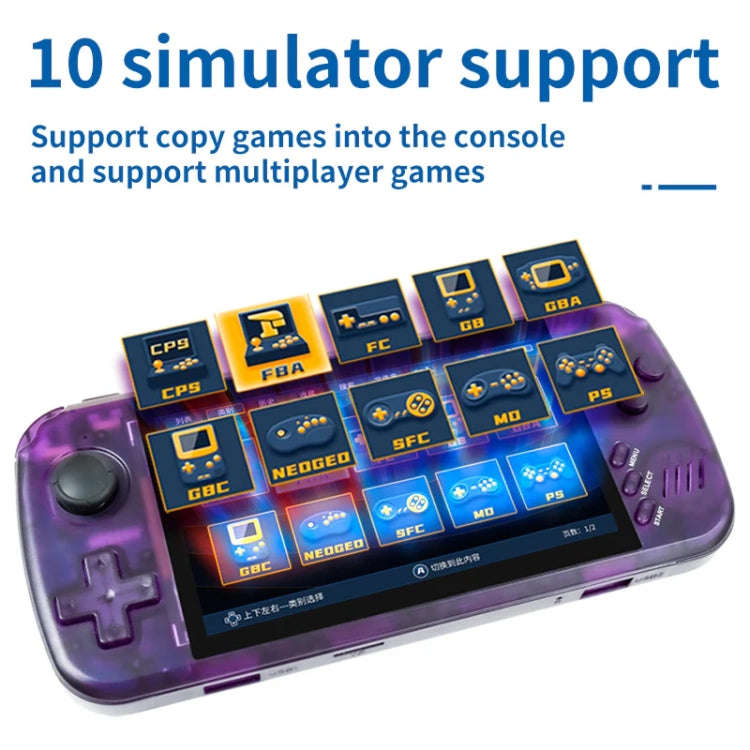 POWKIDDY X39 Pro 4.5 Inch Retro Handheld Game Console  ATM7051 Quad-Core Support HD TV Out 32G(Wh...