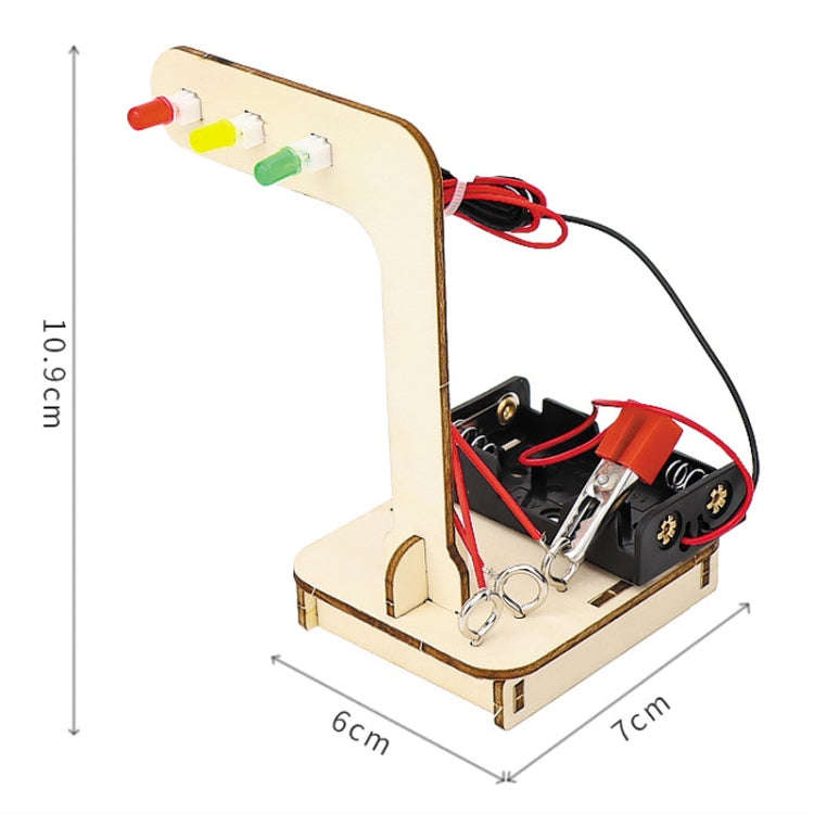 Traffic Signal Light Technology Small Production Traffic Light Physics Circuit Experiment Materia...