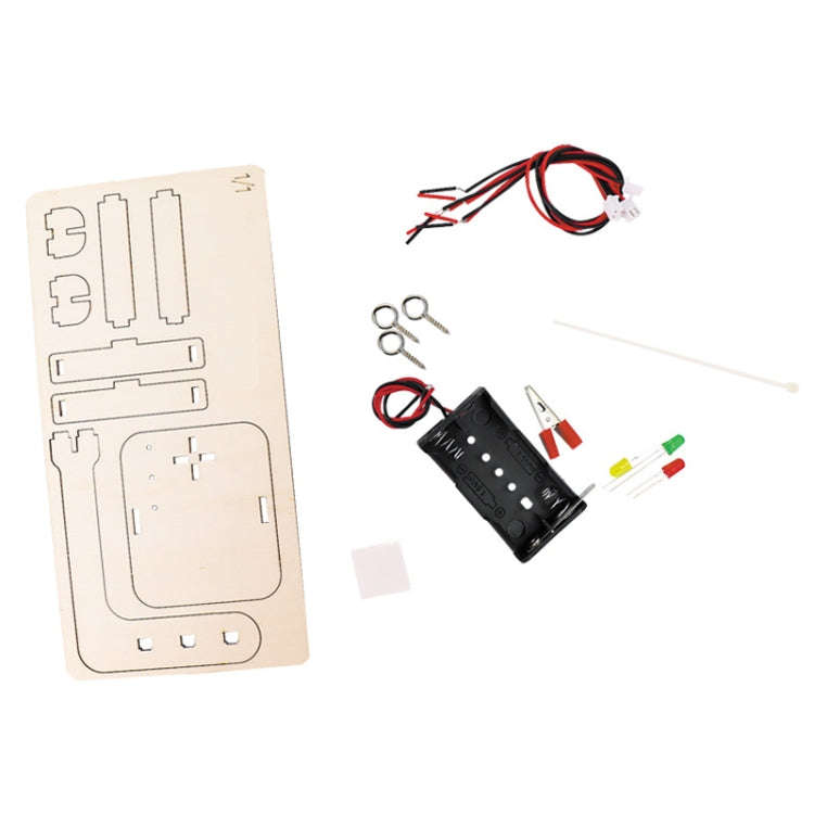 Traffic Signal Light Technology Small Production Traffic Light Physics Circuit Experiment Materia...