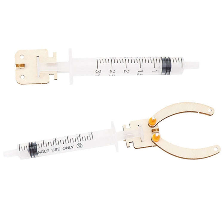 DIY Hydraulic Mechanical Arm Technology Homemade Pliers Pupils Science Experiment Material Kit