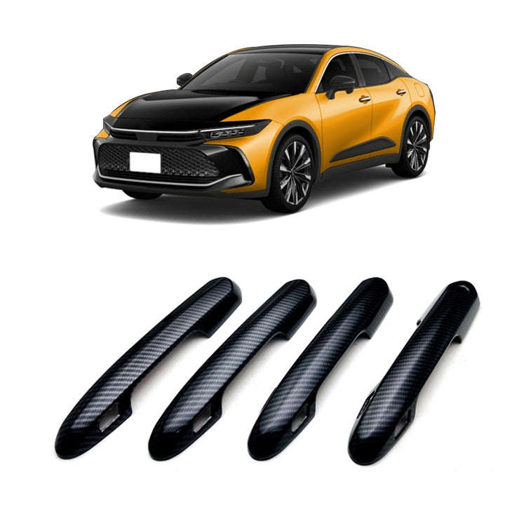 For 2023 Toyota Crown Right-hand Drive Door Handle Protection Cover Decoration(Black)