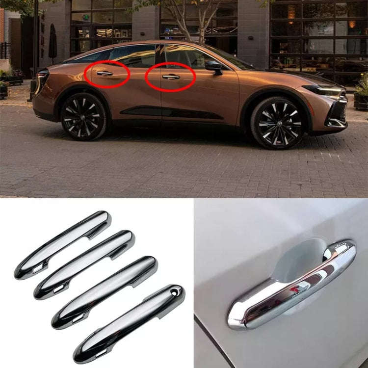 For 2023 Toyota Crown Right-hand Drive Door Handle Protection Cover Decoration(Electroplating Mir...
