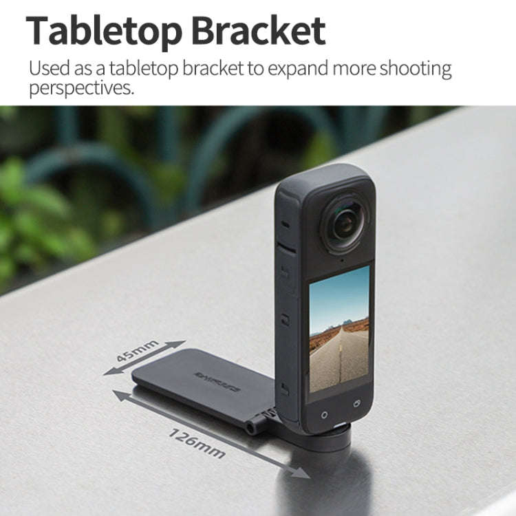 For Insta360 X5 / X4 / X3 Sunnylife X4-ZJ827 Magnetic Stand Base Handheld Handle Desktop Support ...