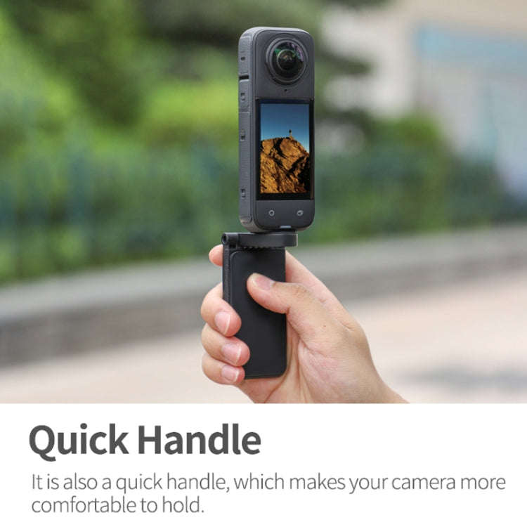 For Insta360 X5 / X4 / X3 Sunnylife X4-ZJ827 Magnetic Stand Base Handheld Handle Desktop Support ...