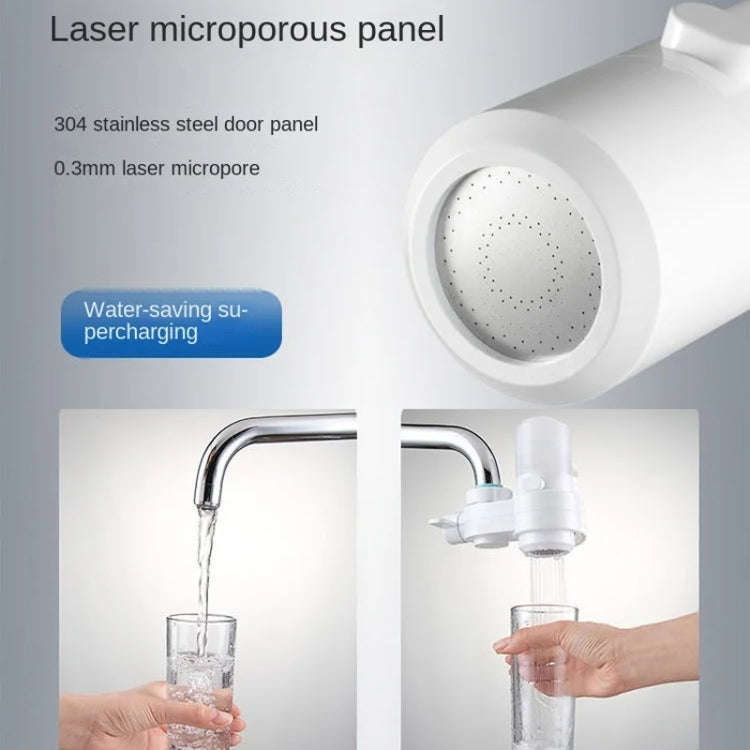 Kitchen Foam Pumping Flushing Water Faucet Extender(White)