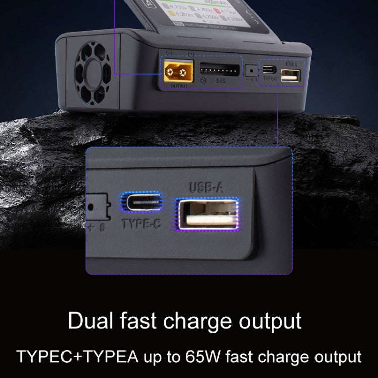 ToolkitRC M9 600W Airplane Li-Po Battery Balance Charger With Voice Function(Black)