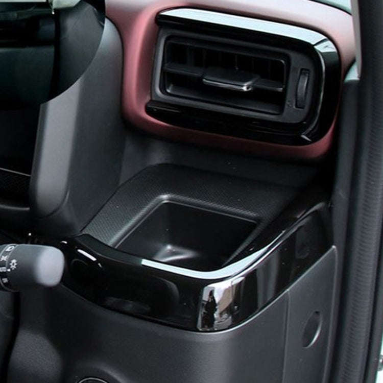 For 2024 Suzuki Spacia Custom Right-hand Drive Dashboard Center Control Strip Sticker(Black)
