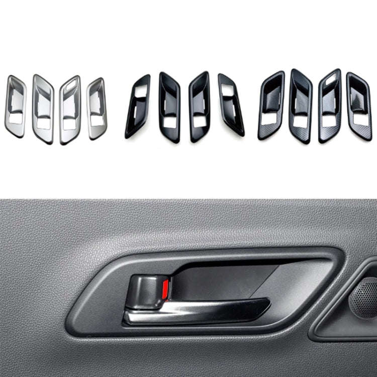 For 2023 Toyota Crown Door Handle Cover Decorative Frame, Style: Left-hand Drive(Silver)