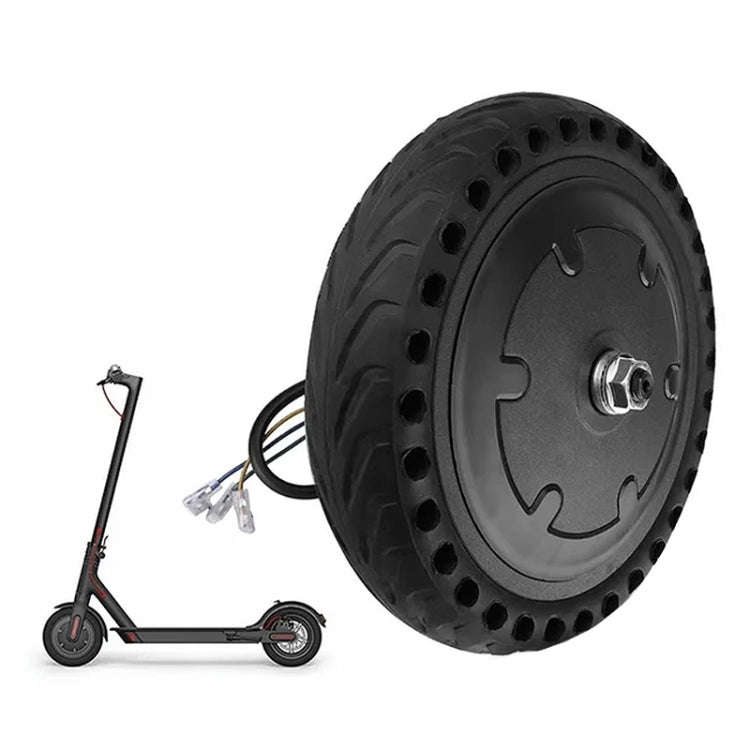 For Xiaomi M365 AIMITE Electrical Scooter Motor 36V 250W Solid Honeycomb Tires(Black)