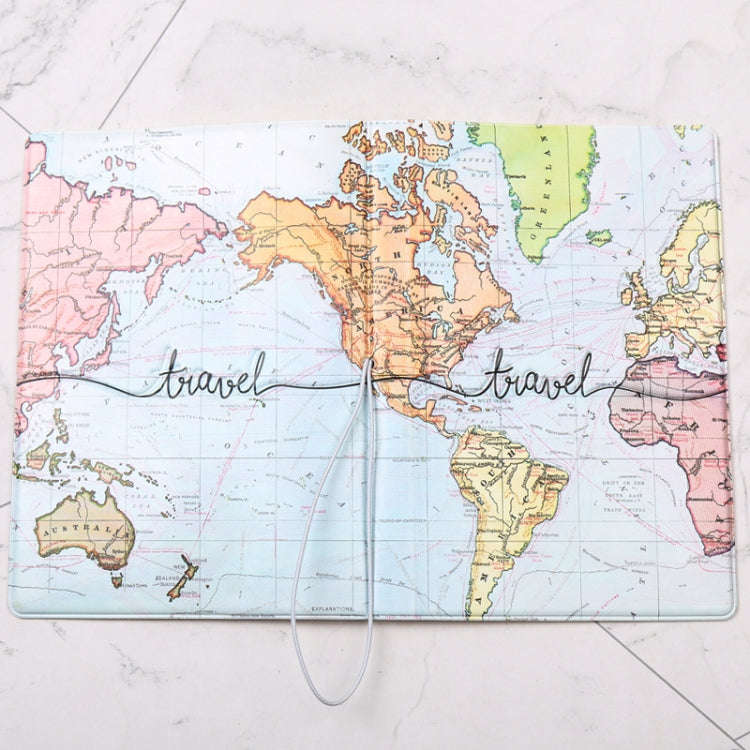 3D Map Passport Cover Travel Abroad Pass Ticket Holder(Ma)