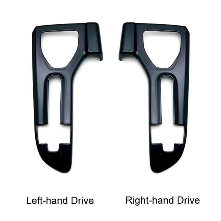For 2023 Toyota Crown Center Control Gear Decorative Bright Frame, Size: Right-hand Drive(Black)