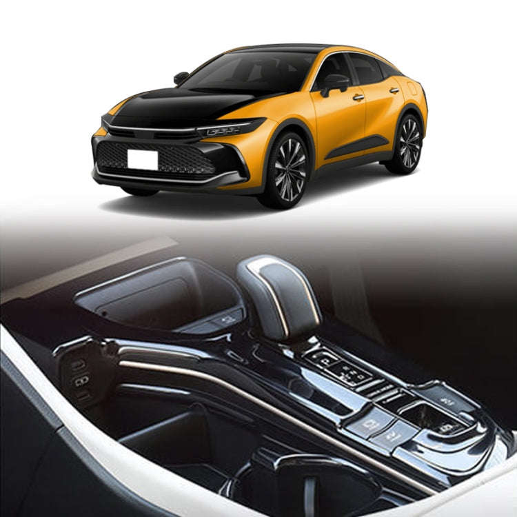 For 2023 Toyota Crown Center Control Gear Decorative Bright Frame, Size: Left-hand Drive(Carbon F...
