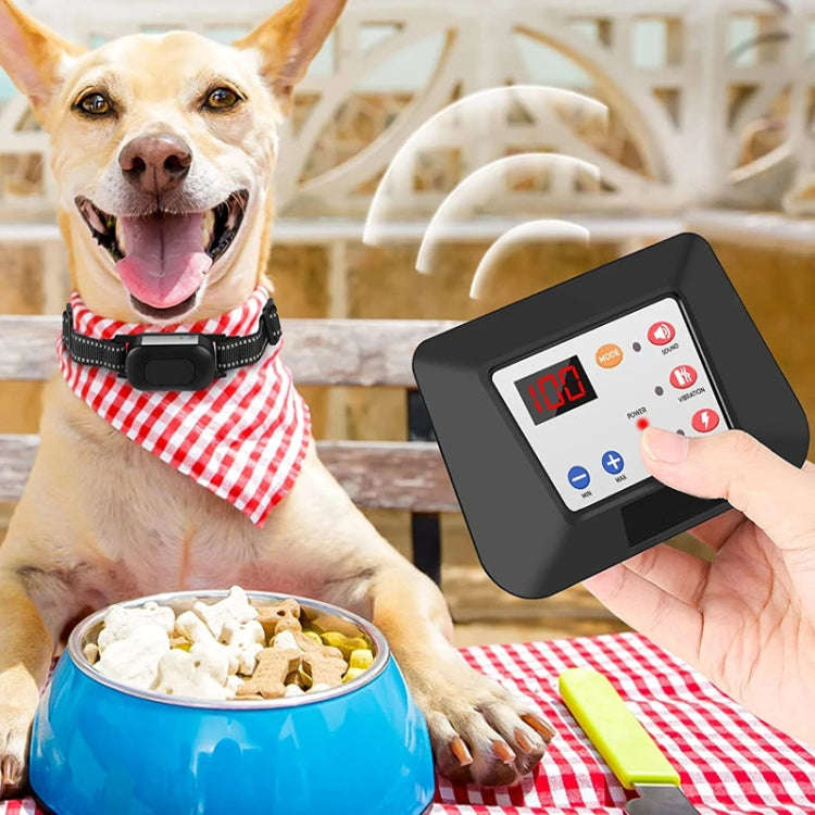 1 Drag 2 Pet Electronic Fence Wireless Dog Trainer Smart Electric Shock Dog Collar(Black)