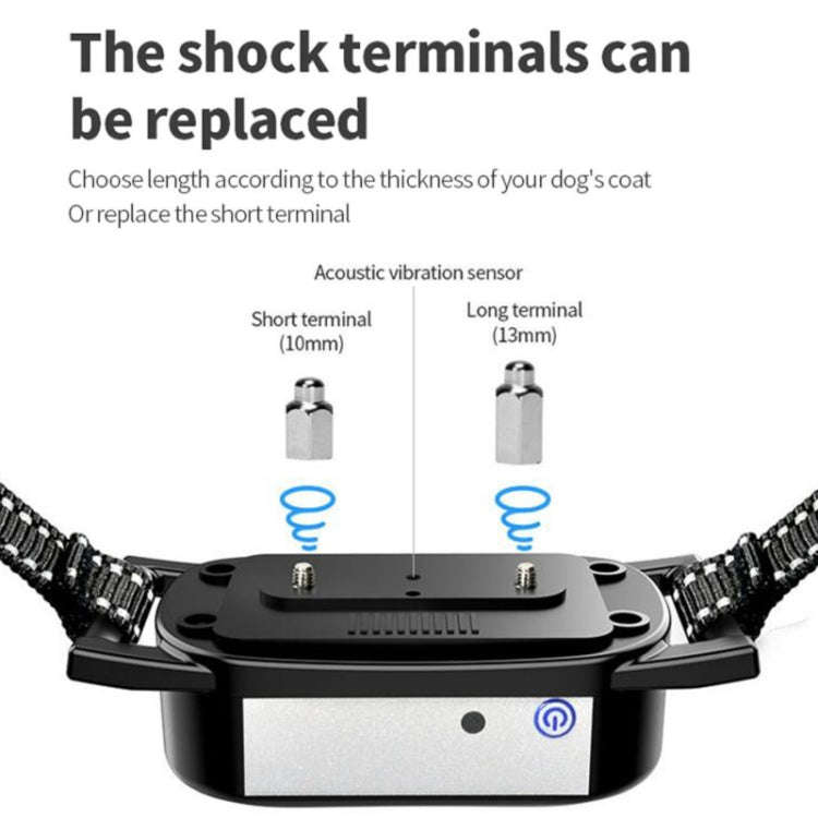 1 Drag 2 Pet Electronic Fence Wireless Dog Trainer Smart Electric Shock Dog Collar(Black)