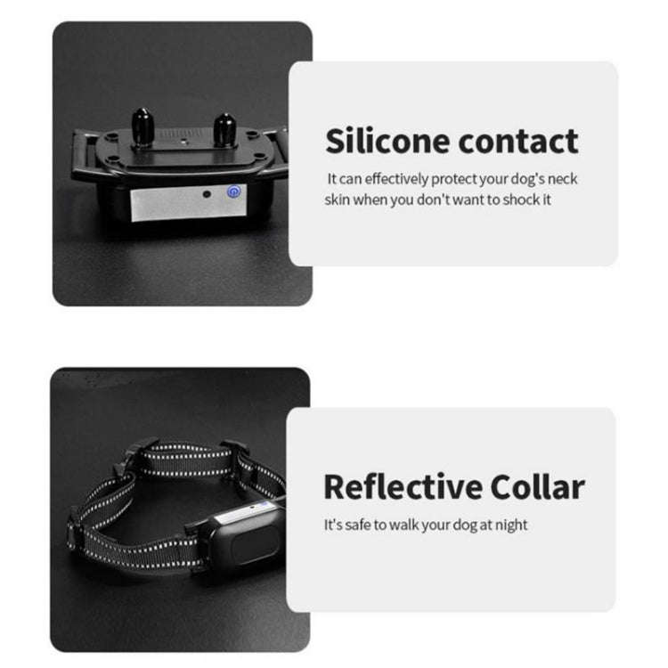 1 Drag 3 Pet Electronic Fence Wireless Dog Trainer Smart Electric Shock Dog Collar(Black)