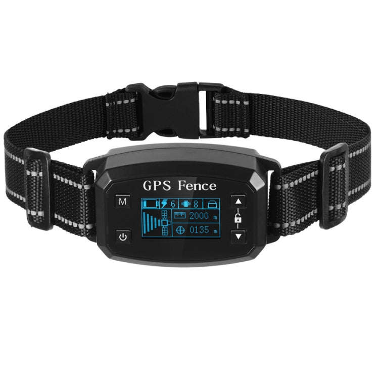 GPS Wireless Electronic Dog Fence Intelligent Automatic Stop Barker OLED Screen Dog Trainer Pet S...
