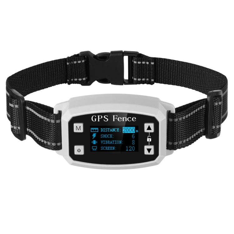 GPS Wireless Electronic Dog Fence Intelligent Automatic Stop Barker OLED Screen Dog Trainer Pet S...