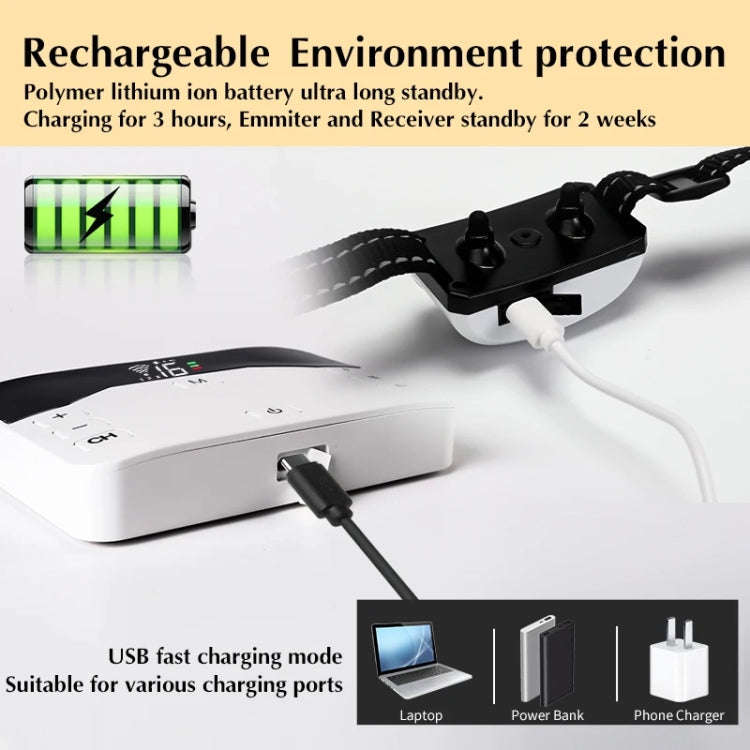 1 Drag 1 Pet Electronic Fence Wireless Stop Barker Outdoor Dog Collar Remote Control Dog Trainer(...