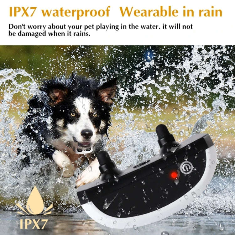 1 Drag 1 Pet Electronic Fence Wireless Stop Barker Outdoor Dog Collar Remote Control Dog Trainer(...