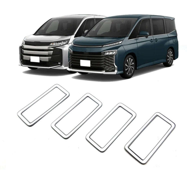For Toyota 2022 Voxy/Noah 90 Series Rear Air Vent Decorative Frame(Matte Silver)