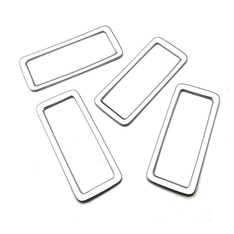 For Toyota 2022 Voxy/Noah 90 Series Rear Air Vent Decorative Frame(Matte Silver)