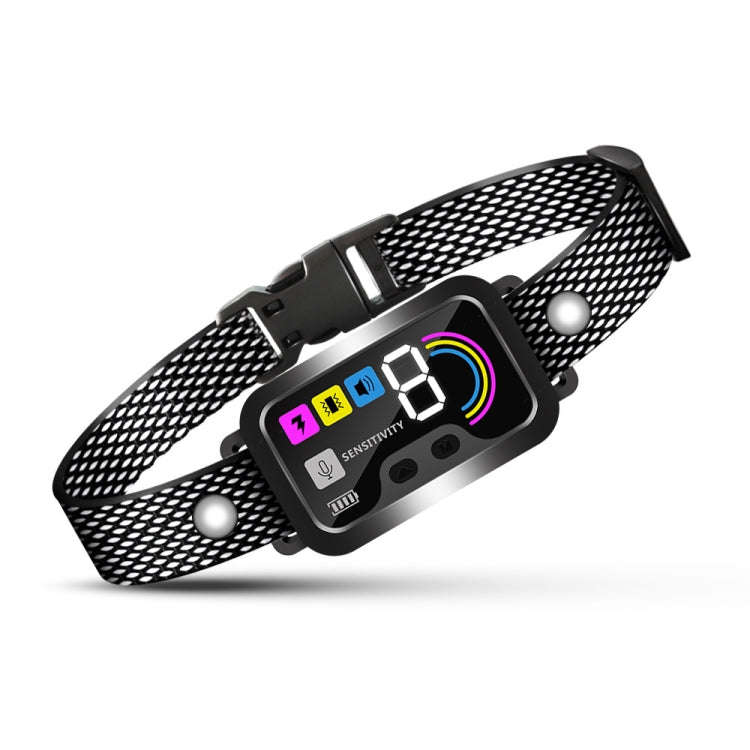 Color Screen Stop Bark Dog Trainer Anti Barking Pet Supplies(Black)