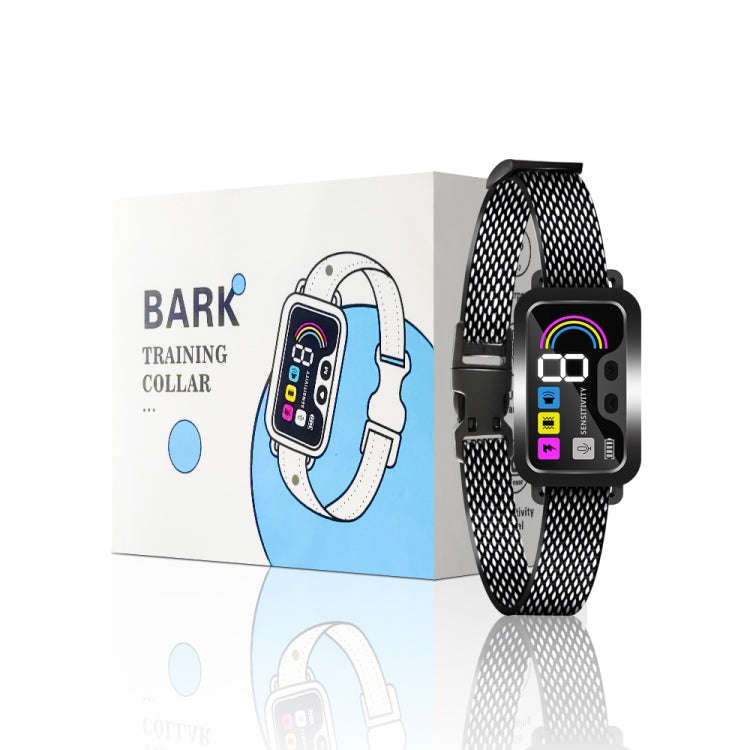 Color Screen Stop Bark Dog Trainer Anti Barking Pet Supplies(Black)