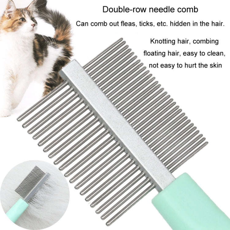 Histotree 5 In 1 Pet Grooming Care Set Cats Open Knots Comb Nail Clipper Flea Cleaning Needle Com...