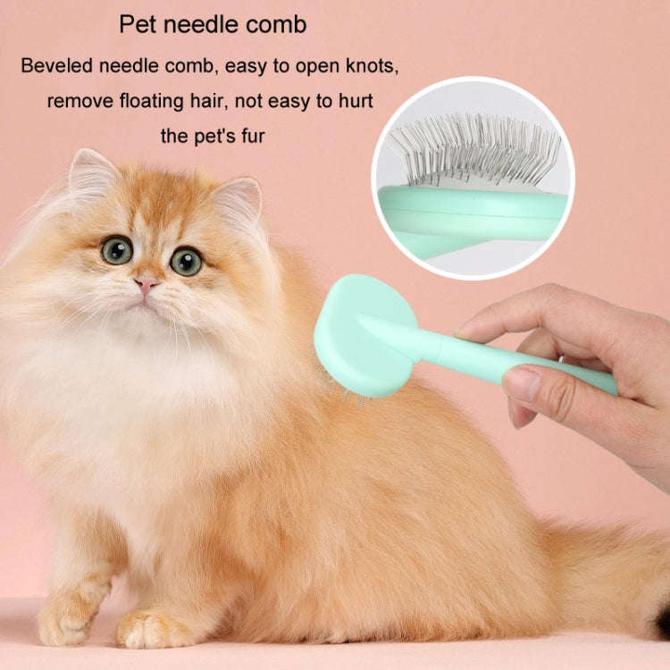 Histotree 5 In 1 Pet Grooming Care Set Cats Open Knots Comb Nail Clipper Flea Cleaning Needle Com...