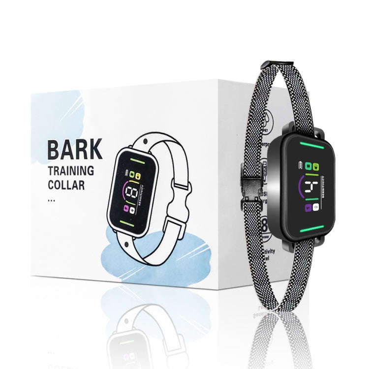 Color Screen Stop Bark Dog Trainer Anti Barking Pet Products(White)