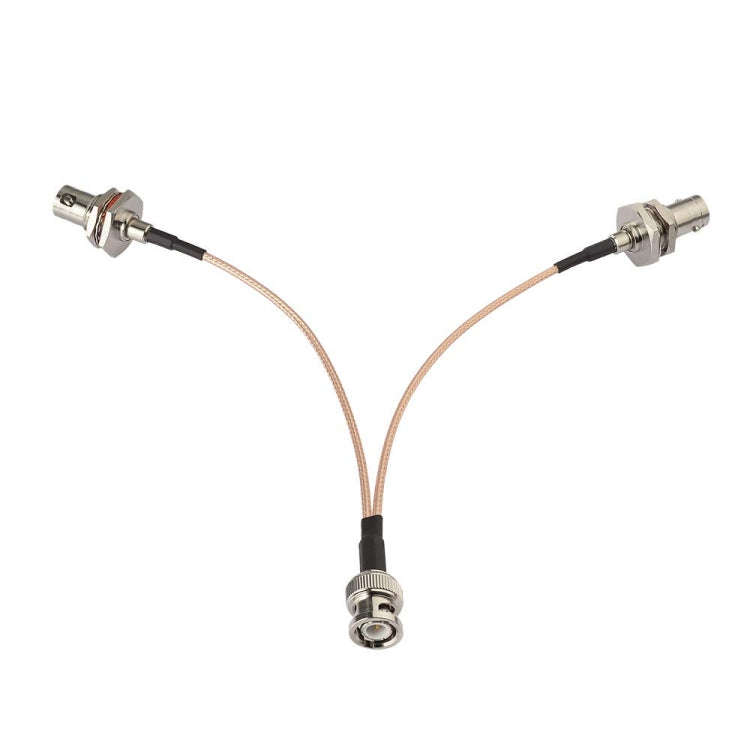 15cm BNC Male To Dual BNC Female RG316 Wire Coaxial Connector
