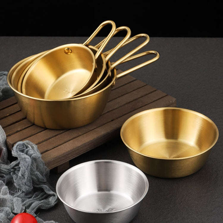 304 Stainless Steel Seasoning Bowl Restaurant Rice Wine Snack Serving Bottle, Model: 12cm With Ha...