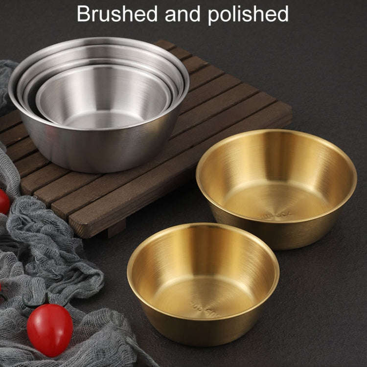 304 Stainless Steel Seasoning Bowl Restaurant Rice Wine Snack Serving Bottle, Model: 12cm With Ha...