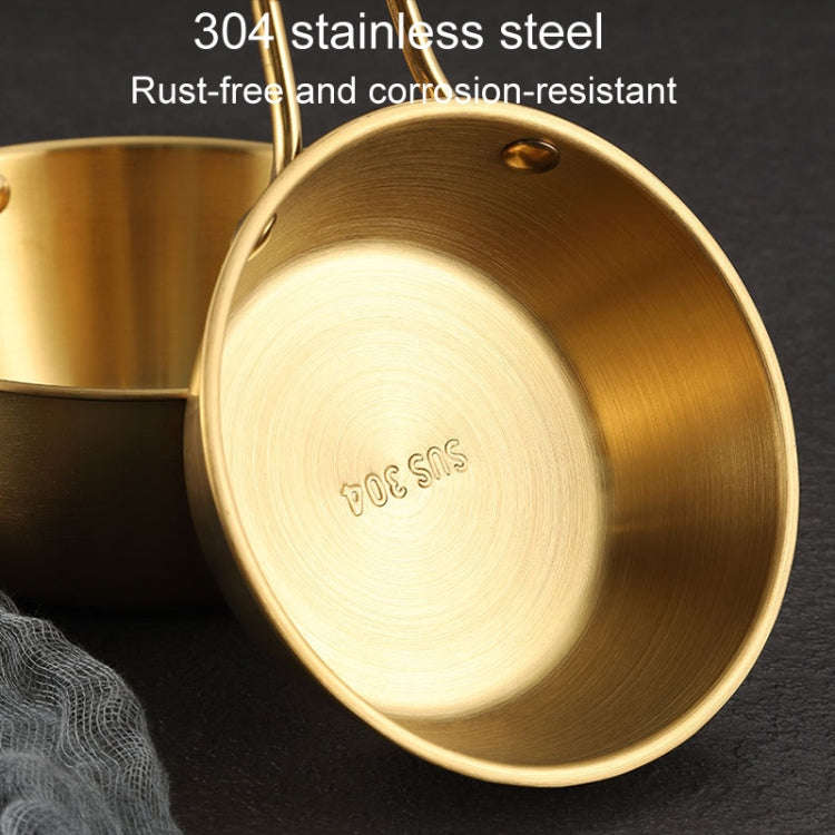 304 Stainless Steel Seasoning Bowl Restaurant Rice Wine Snack Serving Bottle, Model: 12cm With Ha...