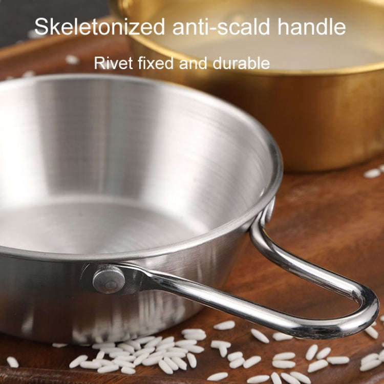 304 Stainless Steel Seasoning Bowl Restaurant Rice Wine Snack Serving Bottle, Model: 12cm With Ha...