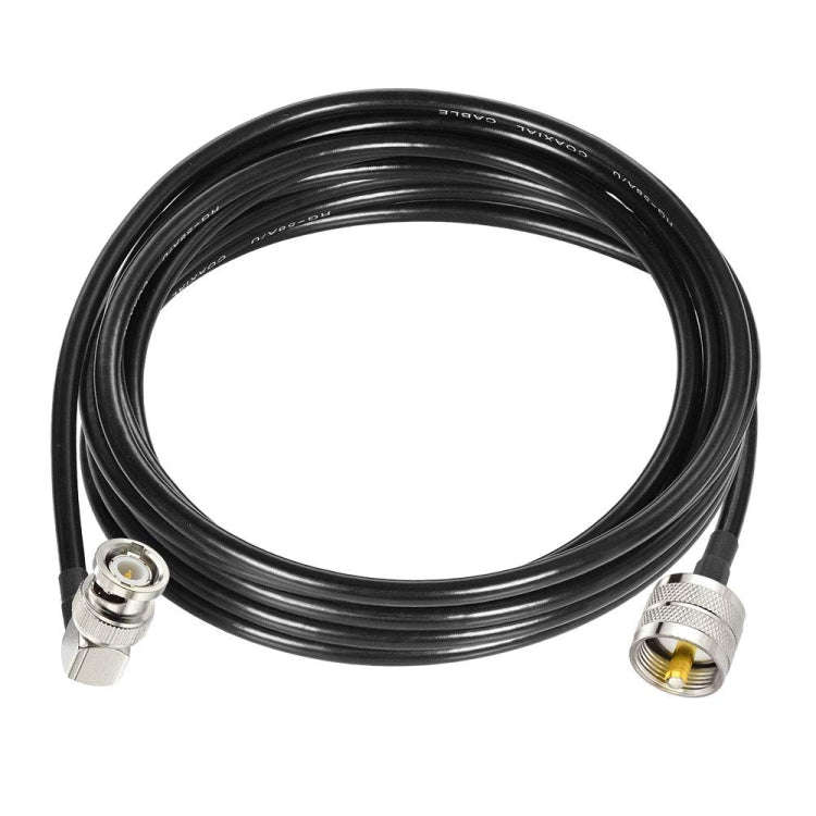 2m BNC Male Right Angle To UHF PL259 Male RG58 Coaxial Cable