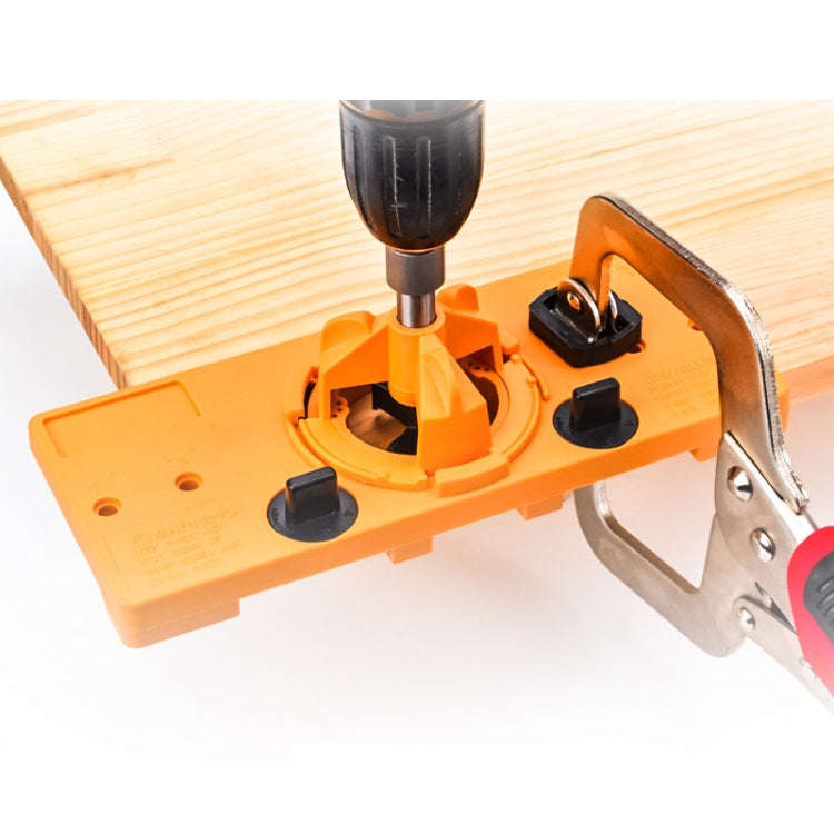 Fonson 35MM Woodworking Hinge Hole Opener Wooden Door Hinge Locator(Red)