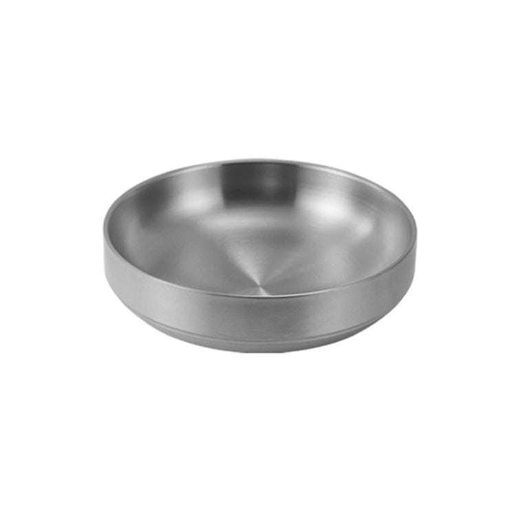 304 Stainless Steel Sauce Dish Kitchen Grill Seasoning Dish Cutlery, Model: 17cm Silver