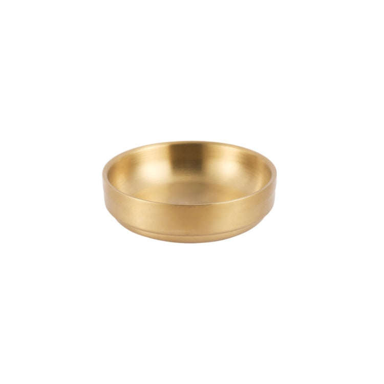 304 Stainless Steel Sauce Dish Kitchen Grill Seasoning Dish Cutlery, Model: 10.5cm Gold