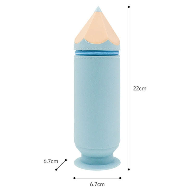 Silicone Pen Pouch Large Capacity Dirty Resistant Storage Stationery Case Pencil Case For Pupils(...